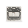 Digitus | Wallplate for Keystone Modules, German type, middle plate 50x50 mm, frame 80x80 mm | DN-93811