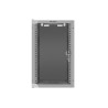 Lanberg Rack cabinet 10" wall-mount 9U/280x310 (flat pack) with glass door | WF10-2309-10S | Gray
