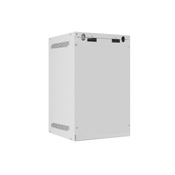 Lanberg Rack cabinet 10" wall-mount 9U/280x310 (flat pack) with glass door | WF10-2309-10S | Gray