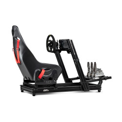 Next Level Racing Aluminium Simulator Cockpit, Wheel Plate Edition | GTElite Lite | Black