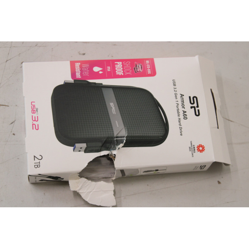 SALE OUT. Silicon Power HDD A60 | 2000 GB | 2.5 " | USB 3.2 Gen 1 | Black | DAMAGED PACKAGING