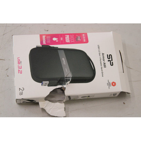 SALE OUT. Silicon Power HDD A60 | 2000 GB | 2.5 " | USB 3.2 Gen 1 | Black | DAMAGED PACKAGING