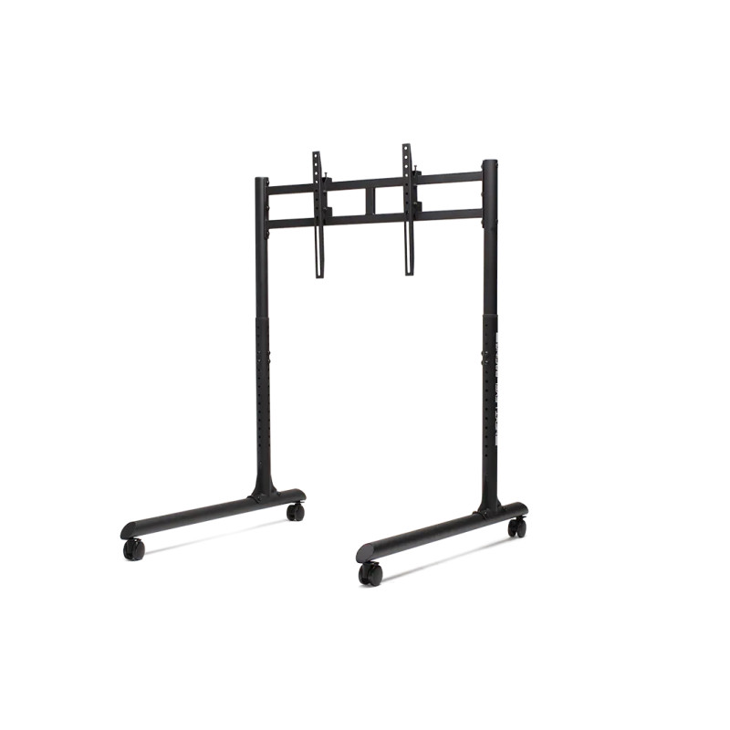Next Level Racing Floor stand | Round Tube Freestanding Single Monitor Stand | Up to 65 " | Height adjustment, Tilt | Maximum we