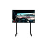 Next Level Racing Floor stand | Round Tube Freestanding Single Monitor Stand | Up to 65 " | Height adjustment, Tilt | Maximum we