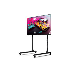 Next Level Racing Floor stand | Round Tube Freestanding Single Monitor Stand | Up to 65 " | Height adjustment, Tilt | Maximum we
