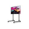 Next Level Racing Floor stand | Round Tube Freestanding Single Monitor Stand | Up to 65 " | Height adjustment, Tilt | Maximum we