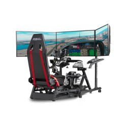 Next Level Racing Floor stand | Round Tube Freestanding Single Monitor Stand | Up to 3x43 " | Height adjustment, Tilt | Maximum 