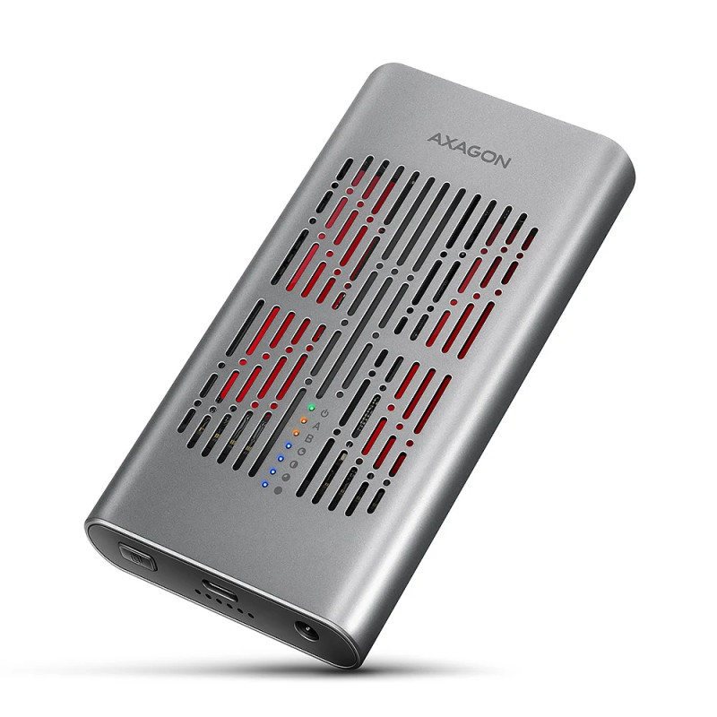 AXAGON USB-C 20Gbps Dual M.2 NVMe SSD CLONE MASTER Enclosure | EEM2-20GD