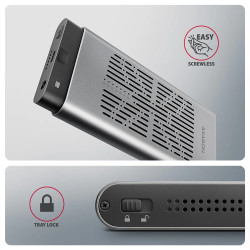 AXAGON USB-C 20Gbps Dual M.2 NVMe SSD CLONE MASTER Enclosure | EEM2-20GD