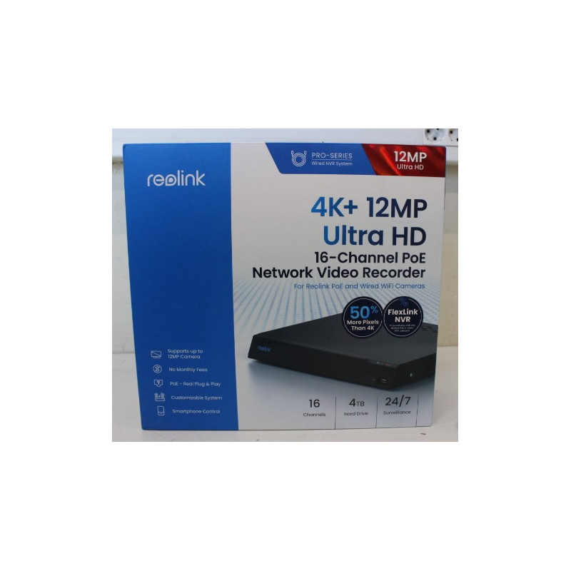 SALE OUT. Reolink NVS16 16-Channel PoE NVR for 24/7 Continuous Recording | Reolink PoE NVR for 24/7 Continuous Recording | NVS16
