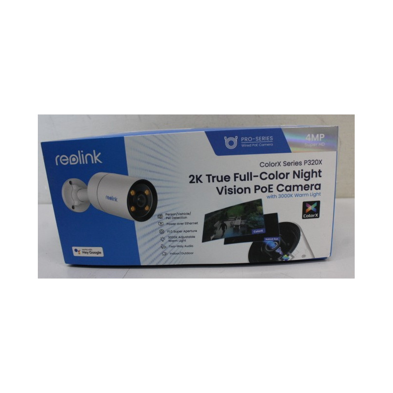 SALE OUT. Reolink ColorX Series P320X 2K 4MP True Color Night Vision PoE Camera | Reolink | 2K True Color Night Vision PoE Camer