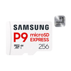 Samsung P9 Express | MicroSD Card | 256 GB | microSDXC | Flash memory class U3, V30, A1
