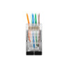 Lanberg | RJ45 CAT.6 FTP Plug 8P8C PASS Through Type, 100 pcs | PLS-6000EZ | Transparent