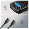 AXAGON USB-C 10Gbps M.2 NVMe SSD Enclosure, Screwless, RIBBED Aluminum | EEM2-SC