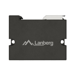 Lanberg Switch PoE Extender 1xIn 3xOut Fast Ethernet Din Rail at 30W metal clips | DIN-FE4-AT-30W