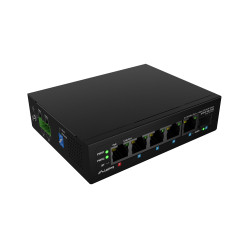 Lanberg Switch PoE 1xBT 3xAT SFP/ETH Din Unmanagment Fast Ethernet | ILFE-4P-1GE-1S-90