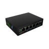 Lanberg Switch PoE 1xBT 3xAT SFP/ETH Din Unmanagment Fast Ethernet | ILFE-4P-1GE-1S-90
