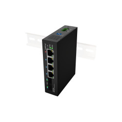 Lanberg Switch Light IndustrialPoE 1xBT 3xAT 2xSFP Din Unmanagment Gigabit Ethernet | ILGE-4P-2S-90 | Unmanaged
