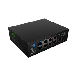 Lanberg Switch PoE 4xBT 4xAT SFP/ETH Din Unmanagment Fast Ethernet | ILFE-8P-1GE-1S-120 | Unmanaged | Din rail, Rack