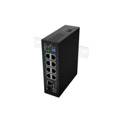 Lanberg Switch PoE 4xBT 4xAT SFP/ETH Din Unmanagment Fast Ethernet | ILFE-8P-1GE-1S-120 | Unmanaged | Din rail, Rack
