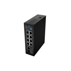 Lanberg Switch PoE 4xBT 4xAT SFP/ETH Din Unmanagment Fast Ethernet | ILFE-8P-1GE-1S-120 | Unmanaged | Din rail, Rack