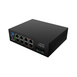 Lanberg Switch PoE 4xBT 4xAT 4xSFP Din Unmanagment Gigabit Ethernet | ILGE-8P-2S-120 | Unmanaged | Din rail