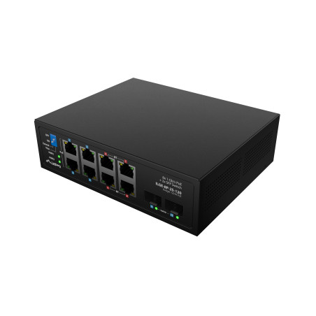 Lanberg Switch PoE 4xBT 4xAT 4xSFP Din Unmanagment Gigabit Ethernet | ILGE-8P-2S-120 | Unmanaged | Din rail
