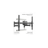 EDBAK Wall mount | Heavy Duty Swing Arm | Tilt | 42-98 " | Maximum weight (capacity) 120 kg | Black