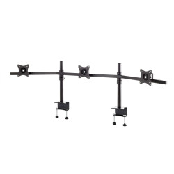 EDBAK SV11 desk mount for three 19 -27 monitors, curved | EDBAK