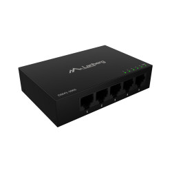 Lanberg Switch 5x1GB/s Unmanagment Gigabit Ethernet Desktop 12V metal case | DSM1-1005 | Unmanaged | Desktop