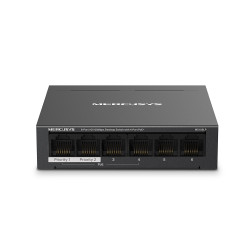 MS106LP | Mercusys 6-Port 10/100 Mbps Desktop Switch with 4-Port PoE+ | Desktop | 10/100 Mbps (RJ-45) ports quantity 6