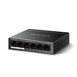 MS106LP | Mercusys 6-Port 10/100 Mbps Desktop Switch with 4-Port PoE+ | Desktop | 10/100 Mbps (RJ-45) ports quantity 6