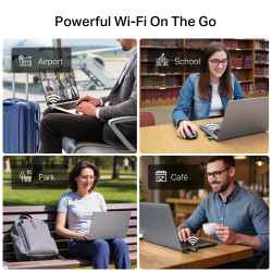 TP-LINK BE6500 Tri-Band Wi-Fi 7 Mini Wireless USB Adapter | Archer TBE400U | 2.4 GHz, 5 GHz, 6 GHz | 802.11ax | MU-MiMO No | no 