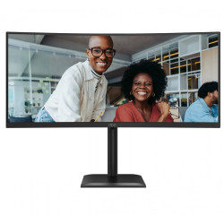 AOC CU34E4CV | 34 " | VA | 21:9 | 120 Hz | 4 ms | 3440 x 1440 pixels | HDMI ports quantity 2 | Black