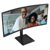 AOC CU34E4CV | 34 " | VA | 21:9 | 120 Hz | 4 ms | 3440 x 1440 pixels | HDMI ports quantity 2 | Black