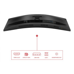 AOC CU34E4CV | 34 " | VA | 21:9 | 120 Hz | 4 ms | 3440 x 1440 pixels | HDMI ports quantity 2 | Black