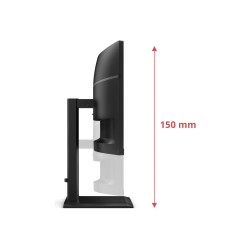 AOC CU34E4CV | 34 " | VA | 21:9 | 120 Hz | 4 ms | 3440 x 1440 pixels | HDMI ports quantity 2 | Black