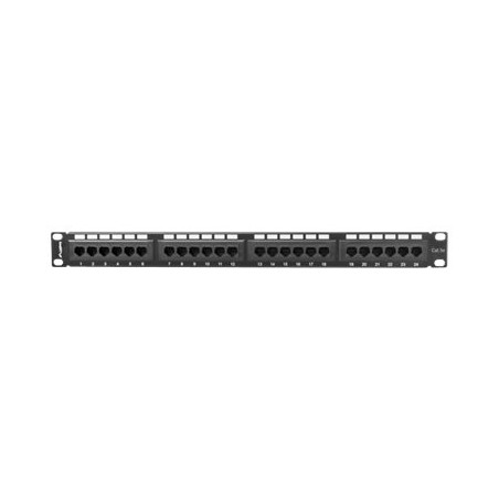 Lanberg | Patch Panel 24 port 1U 19" CAT.5E UTP | PPU5-1024-B | Black