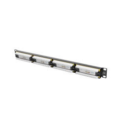 Lanberg | Patch Panel 24 port 1U 19" CAT.5E UTP | PPU5-1024-B | Black