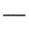 Lanberg | Patch Panel 24 port 1U 19" CAT.6 UTP | PPU6-1024-B | Black