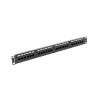 Lanberg | Patch Panel 24 port 1U 19" CAT.6 UTP | PPU6-1024-B | Black