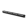 Lanberg | Patch Panel 24 port 1U 19" CAT.6A UTP | PPUA-1024-B | Black