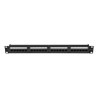 Lanberg | Patch Panel 24 port 1U 19" CAT.6A UTP | PPUA-1024-B | Black