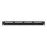 Lanberg | Patch Panel 24 port 1U 19" CAT.6A UTP | PPUA-1024-B | Black