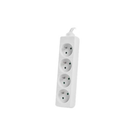 Lanberg | Cable Power Strip 4X French Outlets Quality-Grade Copper, 1.5 m | PS0-04E-0150-W
