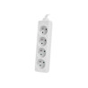 Lanberg | Cable Power Strip 4X French Outlets Quality-Grade Copper, 1.5 m | PS0-04E-0150-W