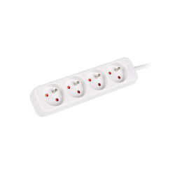 Lanberg | Cable Power Strip 4X French Outlets Quality-Grade Copper, 1.5 m | PS0-04E-0150-W