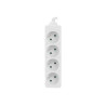 Lanberg | Cable Power Strip 4X French Outlets Quality-Grade Copper, 1.5 m | PS0-04E-0150-W