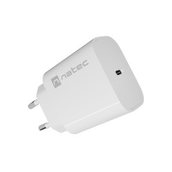 Natec Ribera USB Charger 1X USB-C 20W, White