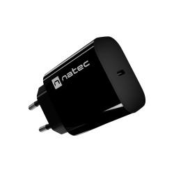 Natec Ribera USB Charger 1X USB-C 20W, Black